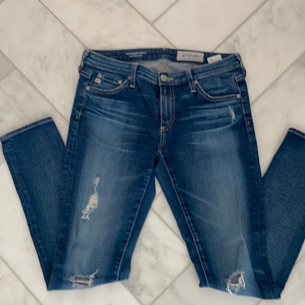 AG Denim The Legging Ankle super skinny ankle Ripped/Distressed 27